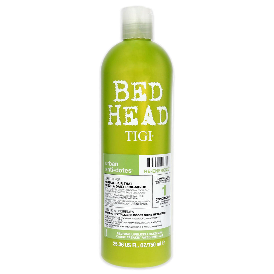 TIGI Bed Head front packaging showing bottle and Bahama Mama scent benefit