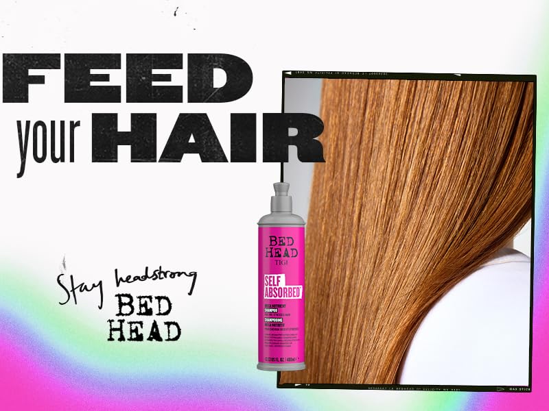 TIGI Bed Head after-rinse hair showing shine and frizz control