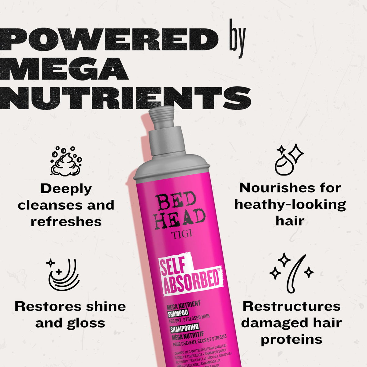 TIGI Bed Head conditioner cream close-up showing smoothing action