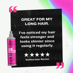 TIGI Bed Head lifestyle bathroom display suggesting salon results