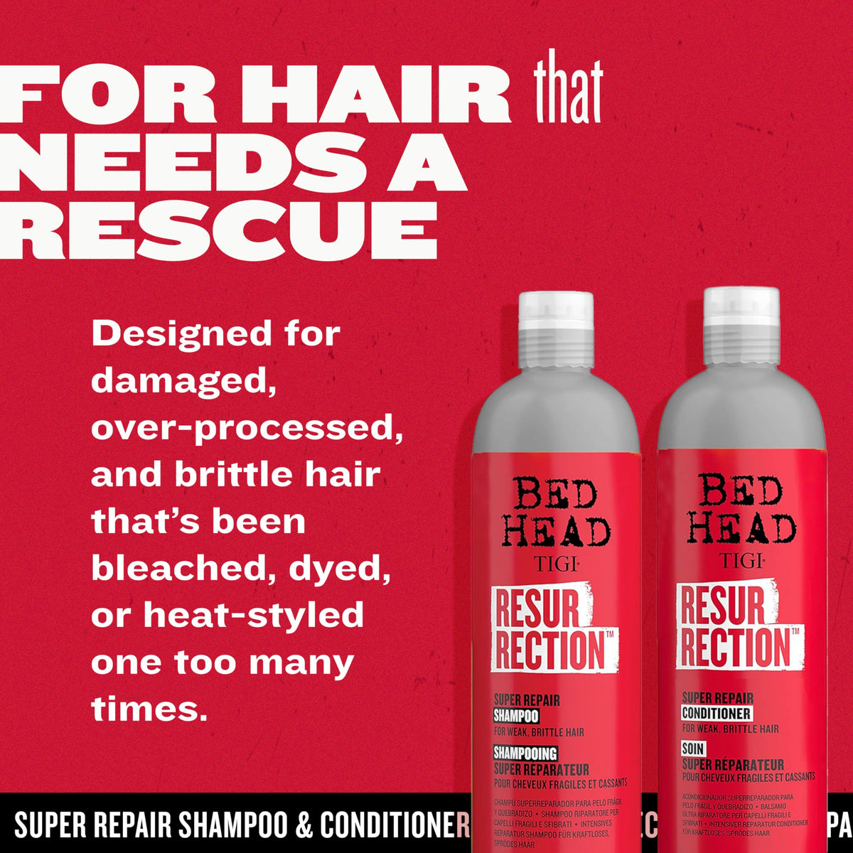 TIGI Bed Head shampoo foam texture on hand showing lather and cleansing power