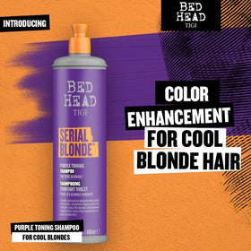 TIGI Bed Head bottle in hand showing 13.53 fl oz scale benefit