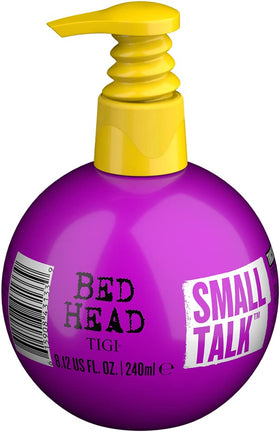 TIGI Bed Head front bottle view showing label and compact size with easy-use pump