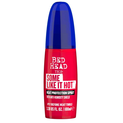 TIGI Bed Head front packaging showing bottle and label benefit
