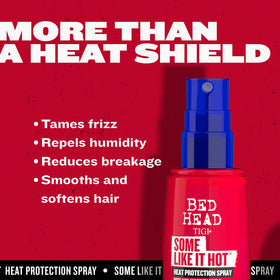 TIGI Bed Head mist texture close-up showing lightweight finish
