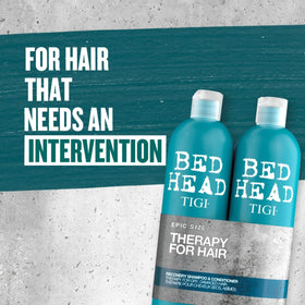 TIGI Bed Head shampoo texture close-up demonstrating silky moisturizing formula