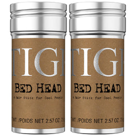 TIGI bed head front-packaging showing two wax stick tubes and benefits