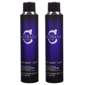 TIGI Catwalk root boost spray front view shows label and bottle, promotes quick lift