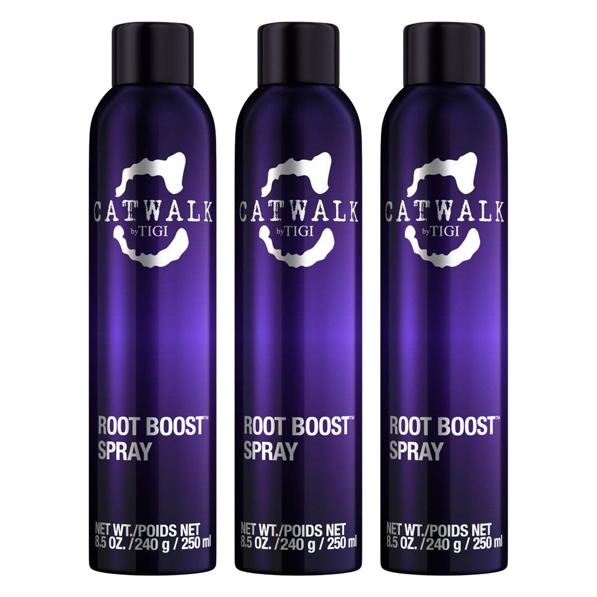 TIGI Catwalk front bottle showing packaging and size for shelf appeal