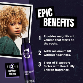 TIGI Catwalk foam texture close-up showing lightweight volumizing action