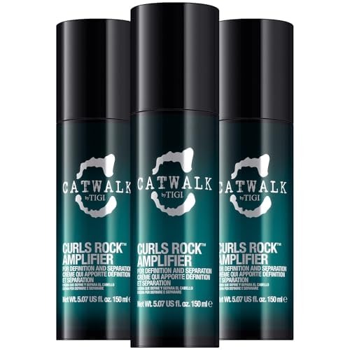 TIGI Catwalk size comparison next to hand showing convenient 5.07 oz tube for regular use