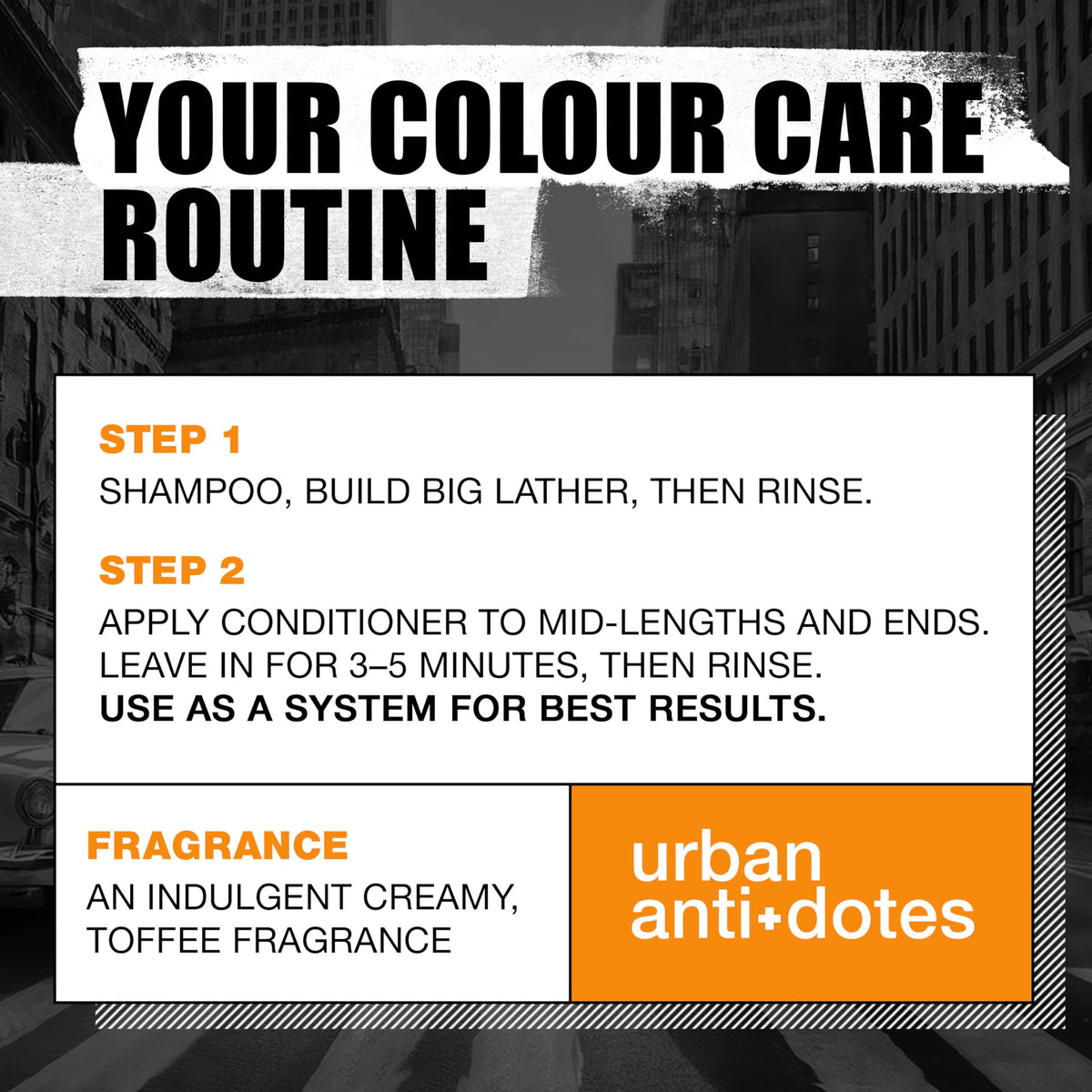 TIGI Colour Goddess in-shower use showing product lather and quick color-care routine benefits