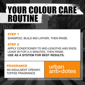 TIGI Colour Goddess in-shower use showing product lather and quick color-care routine benefits