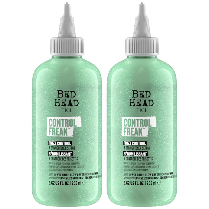 TIGI Control Freak front packaging showing sleek bottles and pineapple scent benefit