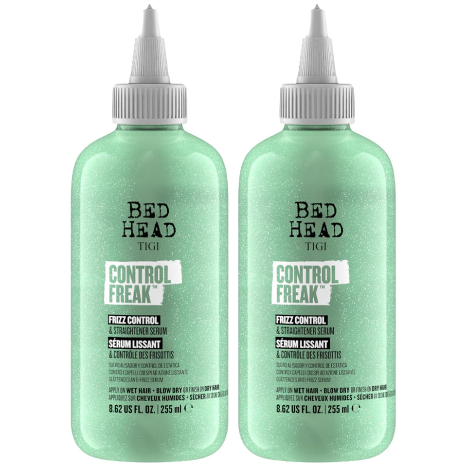 TIGI Control Freak front packaging showing sleek bottles and pineapple scent benefit