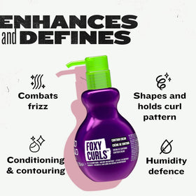 TIGI argan oil droplet beside product indicating nourishing moisture and shine
