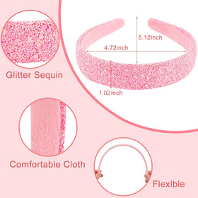Tihebax close-up glitter texture on rainbow band for eye-catching shine