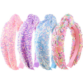 Tihebax front packaging showing four colorful headbands and clear set benefit