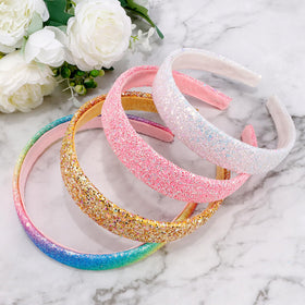 Tihebax side profile worn pink headband demonstrating comfortable fit