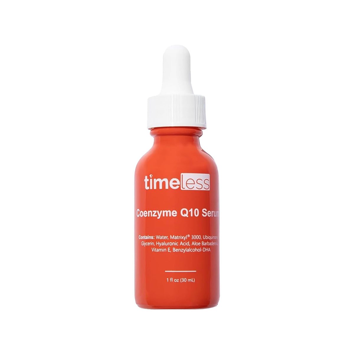 Timeless Skin Care front bottle view showing clean label and size benefit