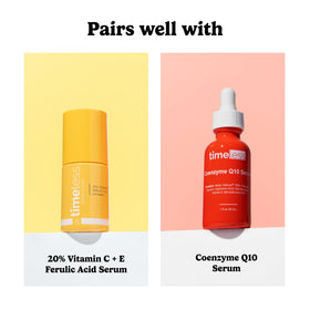 Timeless Skin Care bottle on bathroom shelf in morning routine setting for hydration