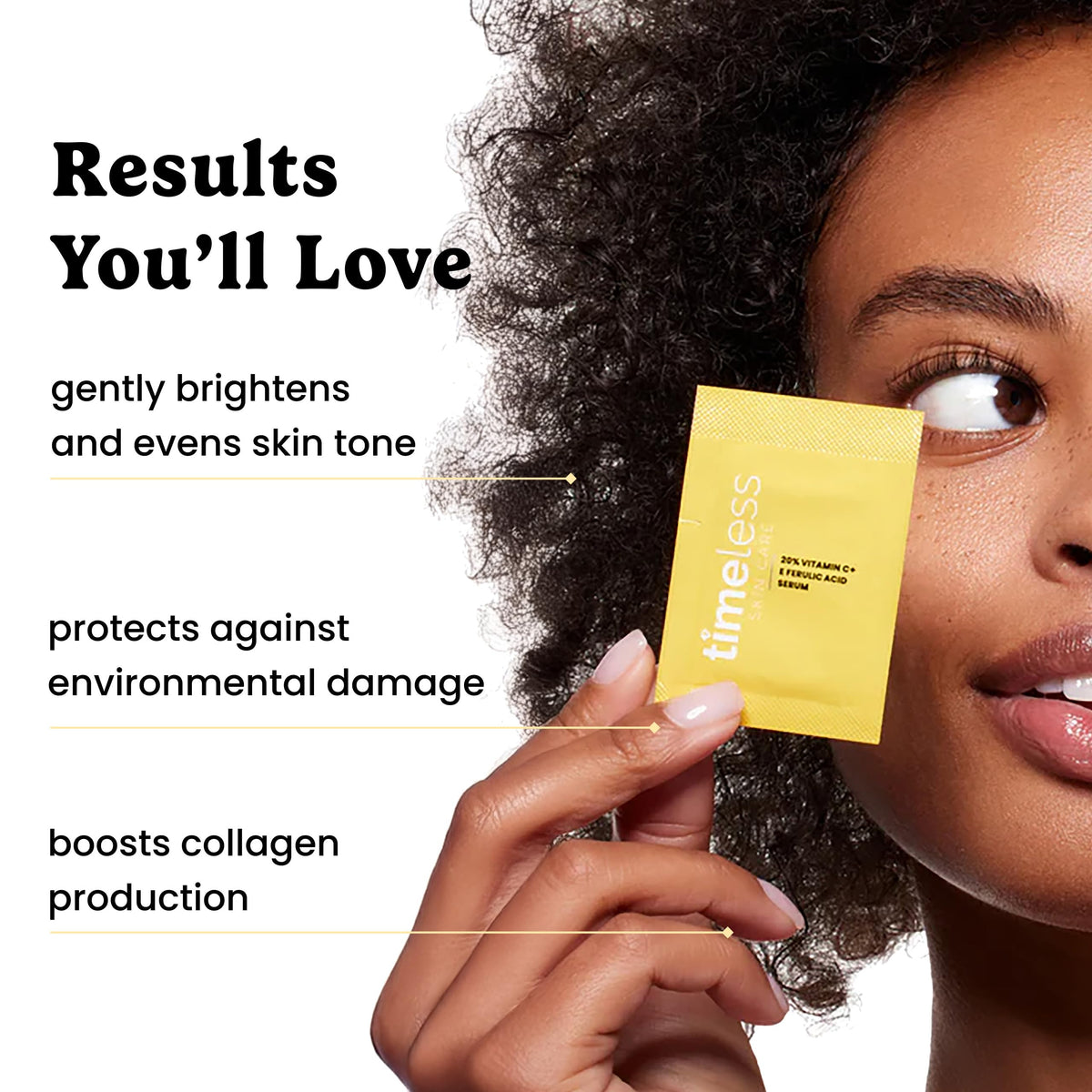 Timeless Skin Care applying serum to face demonstrating smooth absorption