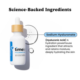 Timeless Skin Care dropper close-up revealing serum texture and quick absorption benefit