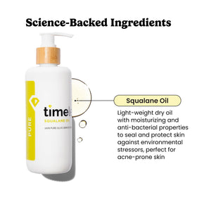 Timeless Skin Care close-up dropper texture demonstrating lightweight absorption and smooth feel