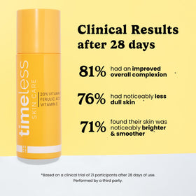 Timeless Skin Care serum texture droplet showing lightweight absorption benefit