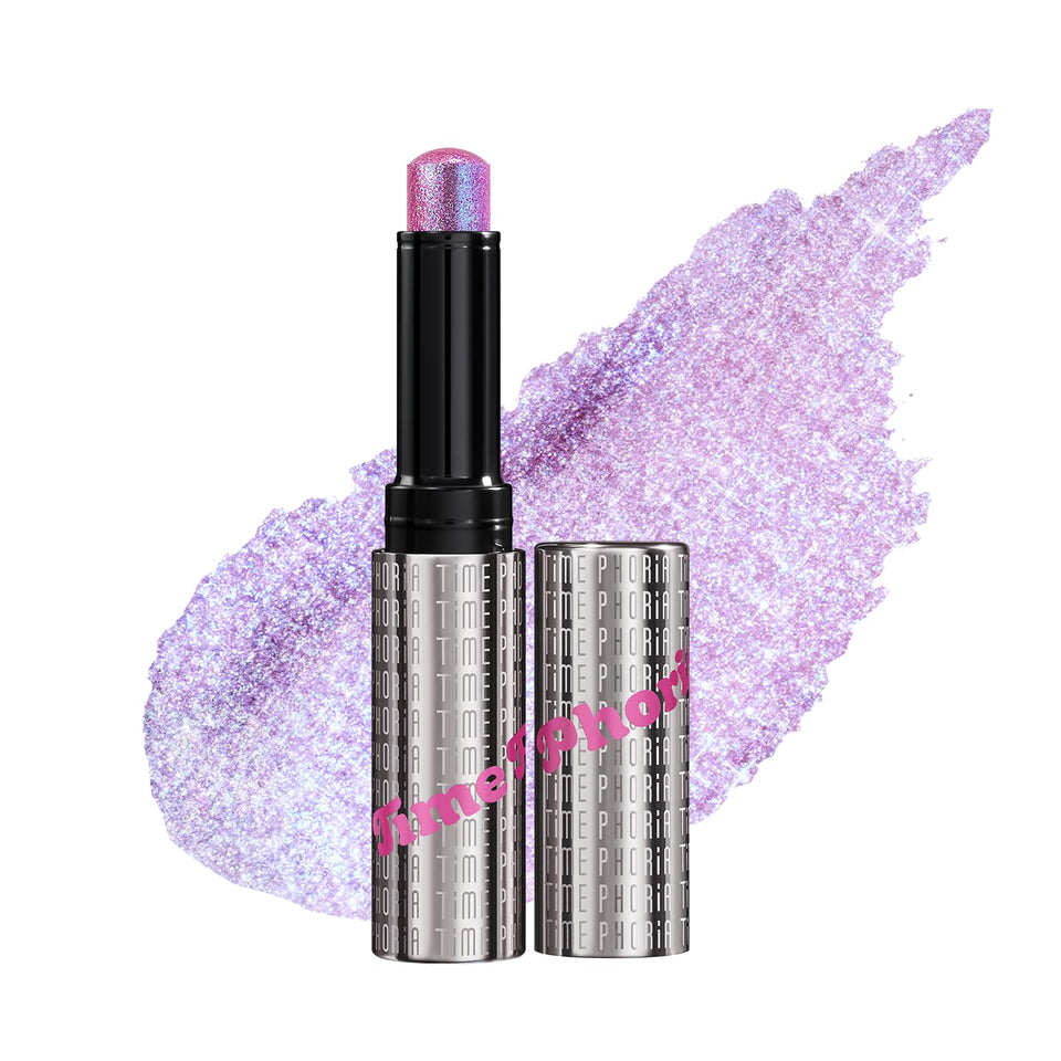 TIMEPHORIA front view of Amethyst stick showing sleek packaging and quick application benefit