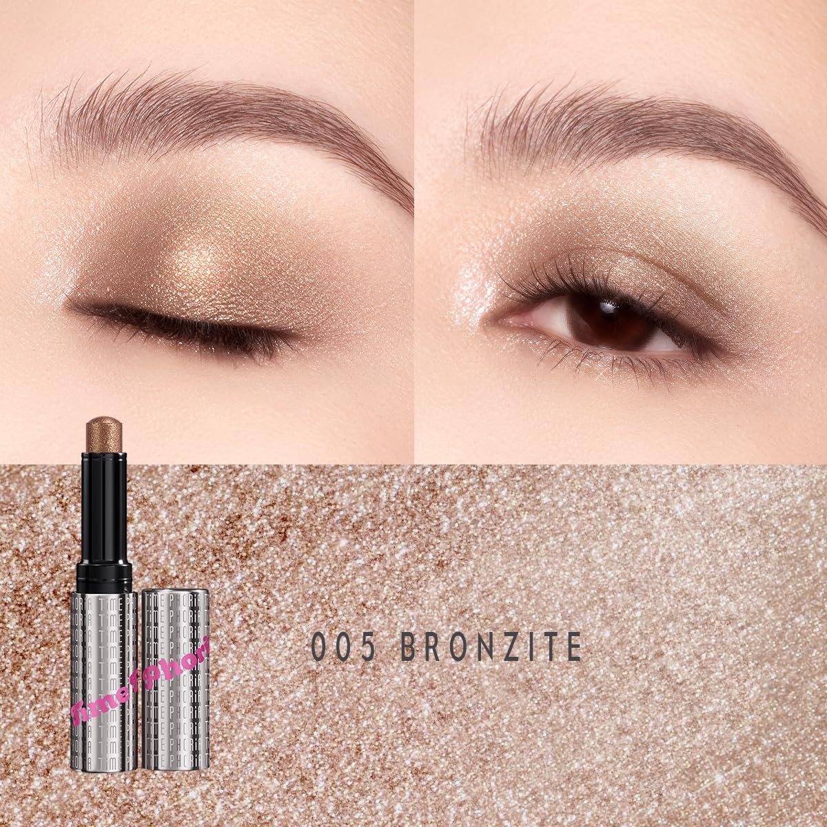TIMEPHORIA close-up of jelly texture highlighting creamy shimmer and smooth glide benefit