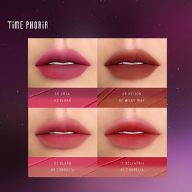 TIMEPHORIA lifestyle evening look showing dramatic, long-lasting color