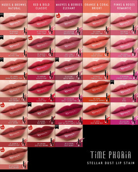 TIMEPHORIA lips close-up wearing 003 Lynn glossy finish enhances lip shape
