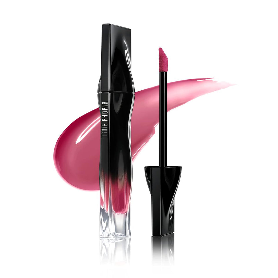 TIMEPHORIA front packaging showing mauvion shade and glossy tube benefits