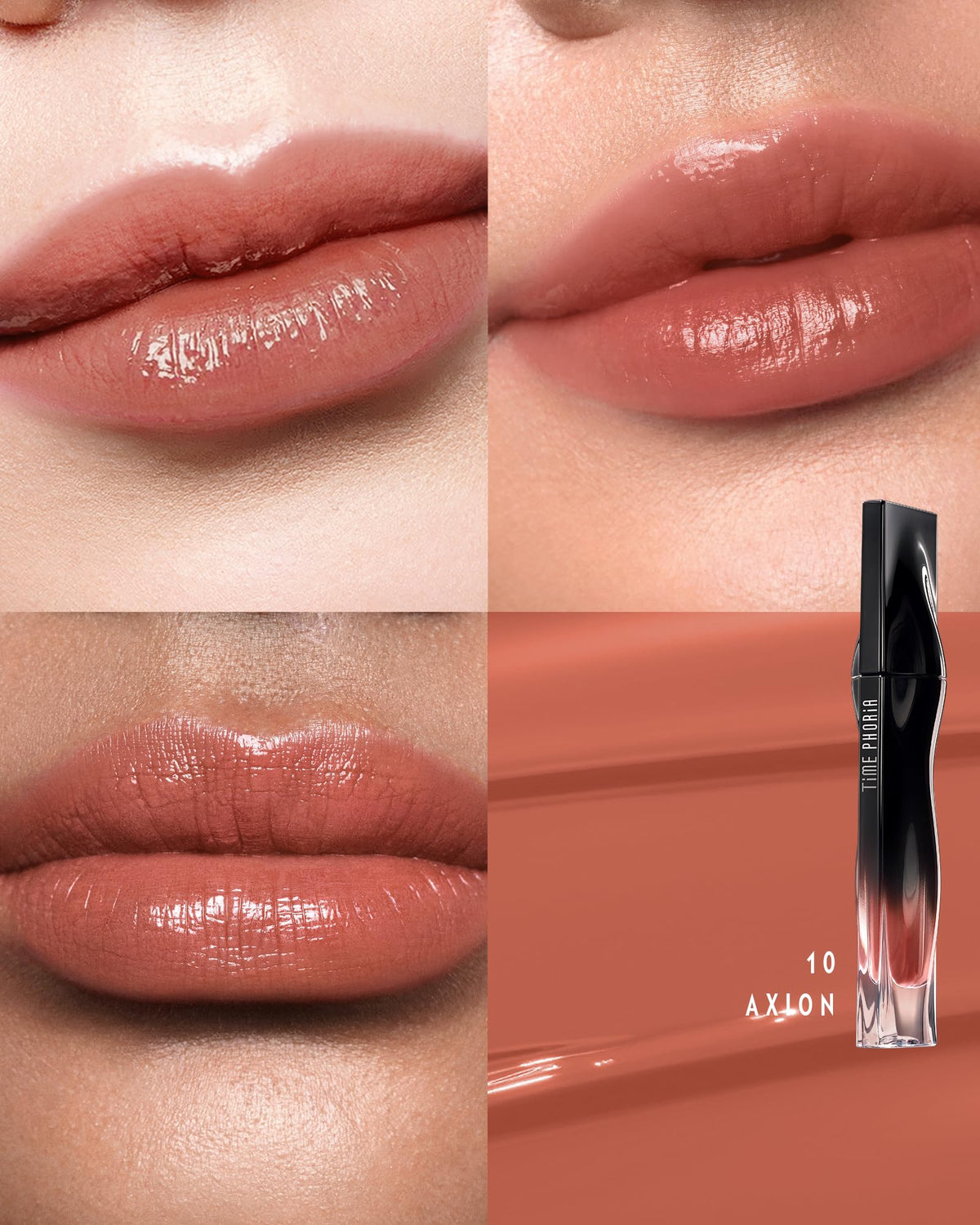 TIMEPHORIA closeup applicator tip with creamy tint, demonstrating precise, streak-free application