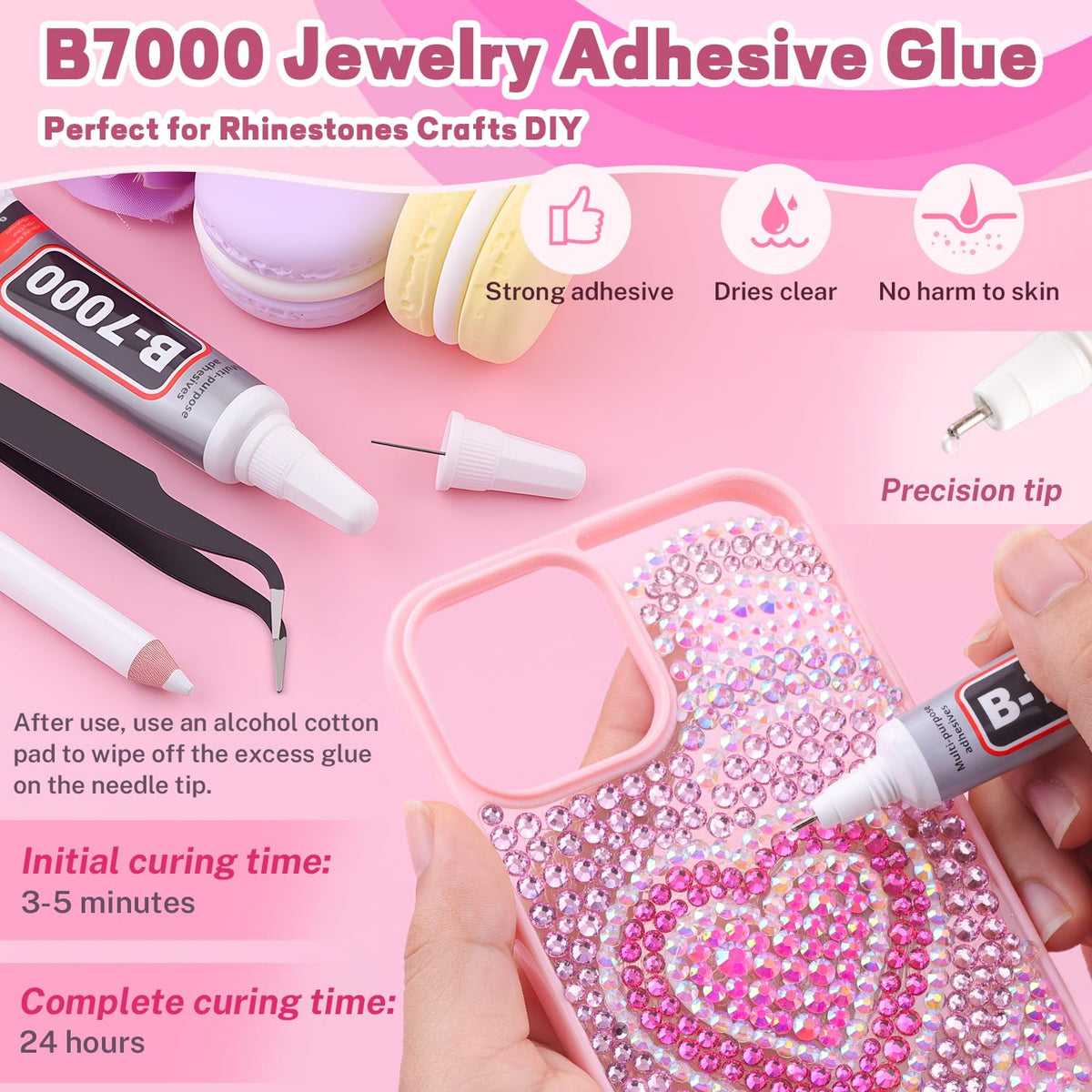 TINKRSTUFF tweezers and pickup pen displayed for precise rhinestone placement