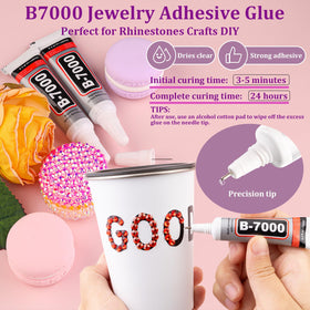 TINKRSTUFF B7000 glue with precision needle applying clear adhesive for strong bonds