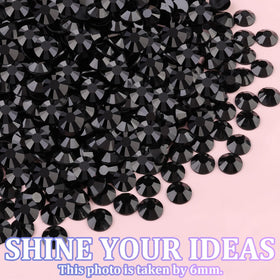 TINKRSTUFF black rhinestones inside divided grids for easy selection and storage