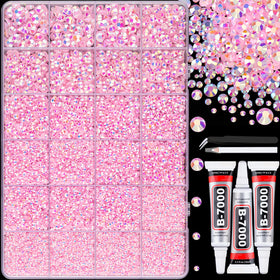 TINKRSTUFF 24-grid box showing organized rhinestone sizes and quick selection