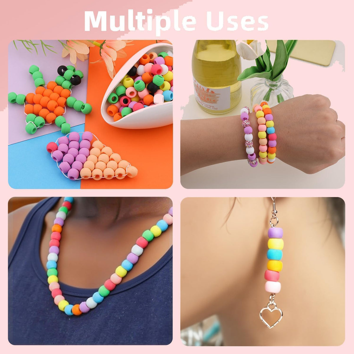 TINKRSTUFF handmade bracelet using beads demonstrating craft versatility