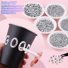 TINKRSTUFF close-up of rhinestone coating highlighting durable shine and lightweight resin