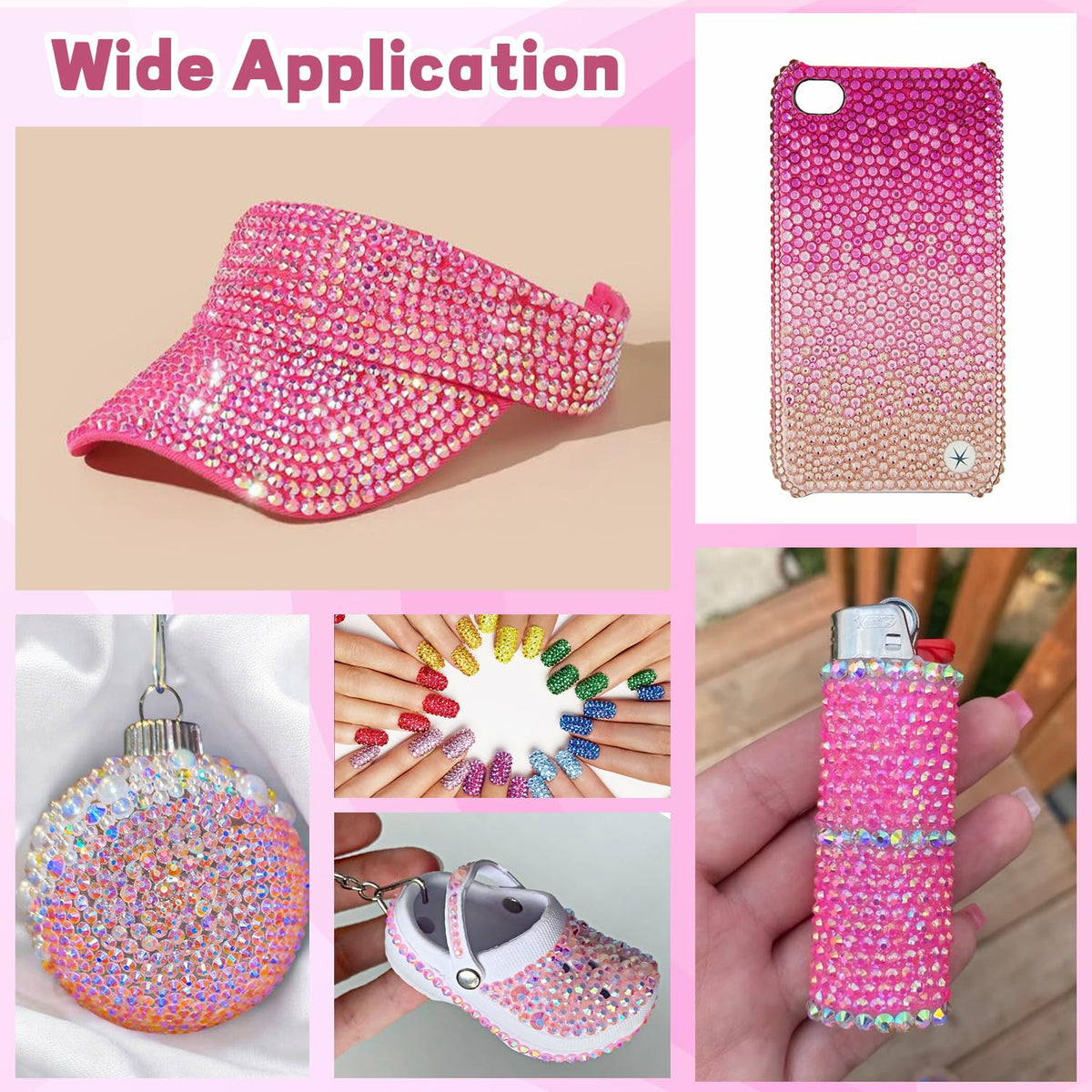 TINKRSTUFF decorated tumbler with rhinestones adding sparkle and visual appeal