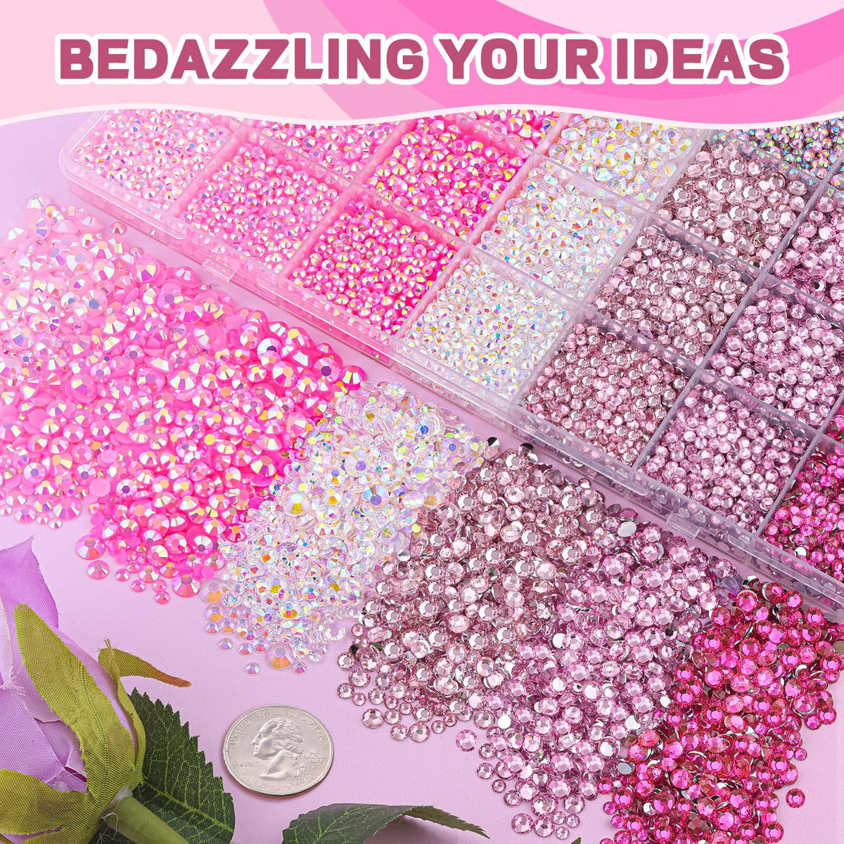 TINKRSTUFF embellished shoe fabric detail showing secure gem adhesion and shine
