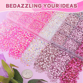 TINKRSTUFF embellished shoe fabric detail showing secure gem adhesion and shine
