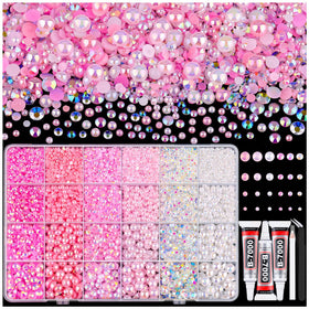 TINKRSTUFF front box display showing organized compartments and mixed pearls