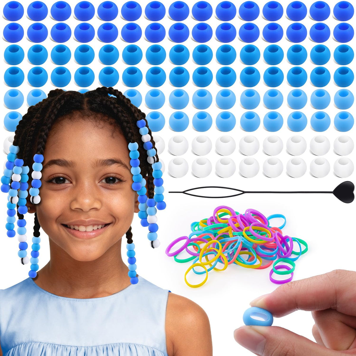 TINKRSTUFF front packaging showing blue bead kit and contents for instant styling