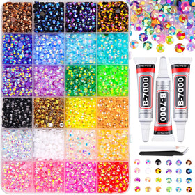 TINKRSTUFF front packaging showing full 9000pcs kit and tools for organized crafting