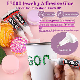 TINKRSTUFF B7000 glue tube with precision tip for clean application and strong hold