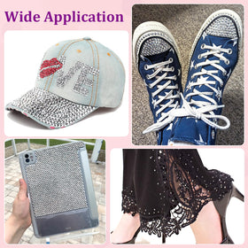 TINKRSTUFF rhinestones adhered to a tumbler showing decorative effect and secure bond