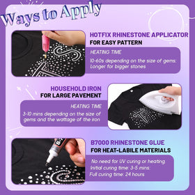 TINKRSTUFF nail art using SS10 AB gems for detailed salon-quality accents